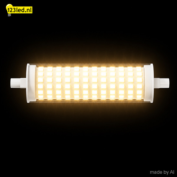 123led led lamp R7s | Staaflamp | SMD | 118mm | 2700K | Dimbaar | 18,2W (150W) LDR02612 - 2