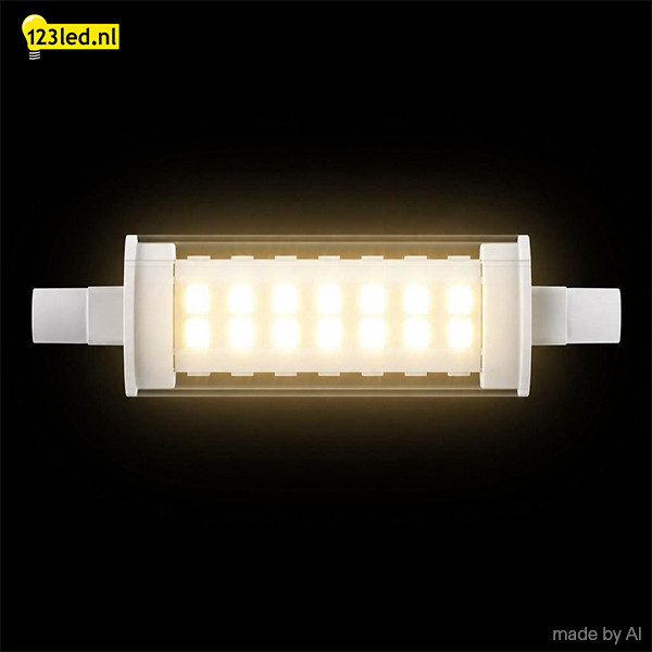 123led led lamp R7s | Staaflamp | SMD | 78mm | 2700K | 7W (60W) LDR02602 - 2
