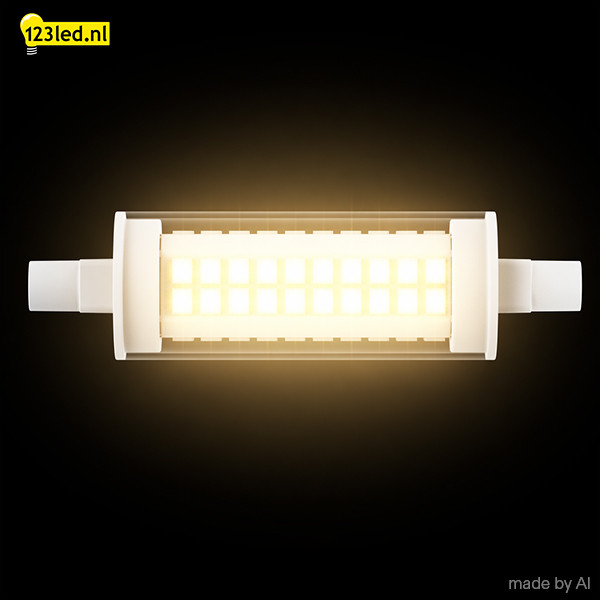 123led led lamp R7s | Staaflamp | SMD | 78mm | 2700K | Dimbaar | 9.5W (75W) LDR02604 - 2