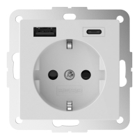 2USB inCharge Pro55 wandcontactdoos | USB A + USB C | Wit  L2U00013