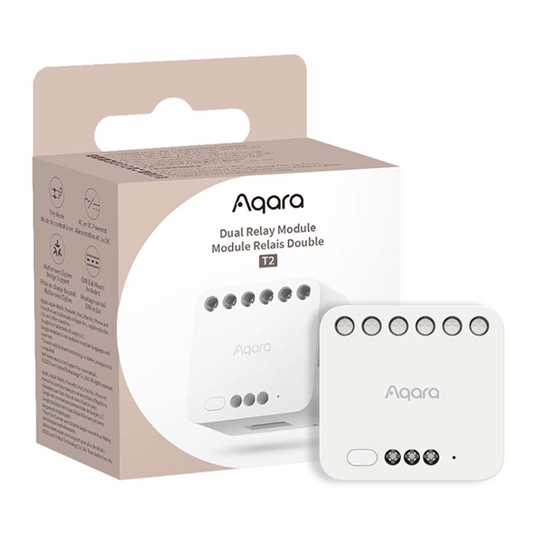 AQARA Dual Relay Module T2 | Zigbee 3.0 | Wit  LAQ00058 - 1