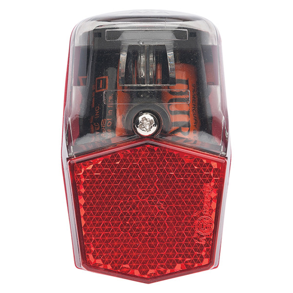 AXA Achterlicht | Run compact | 2x AAA batterijen | Aan/Uit | Rood  LAX00003 - 1