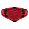 AXA Achterlicht | Spark | 2x AAA batterijen | Aan/Uit | 50-80 mm | Rood