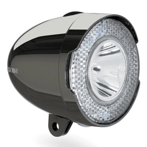 AXA Koplamp | 706 Battery | 4x AAA batterijen | Aan/Uit | Donker chroom LAX00070 - 1
