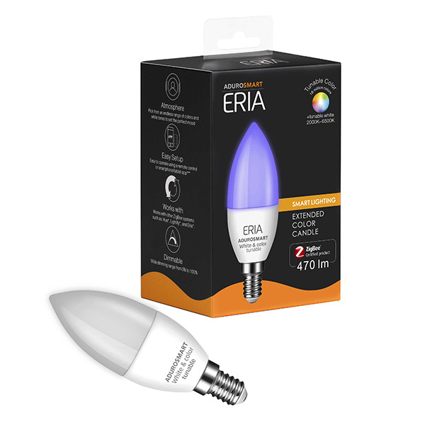 AduroSmart Zigbee smart lamp E14 | Tunable colour | 1 stuk | 6W | RGB + 2200-6500K  LAD00009 - 1