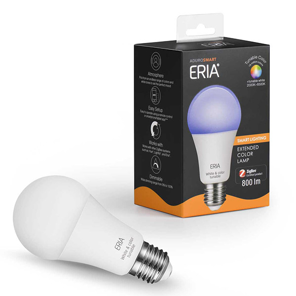 AduroSmart Zigbee smart lamp E27 | Tunable colour | 1 stuk | 9W | RGB + 2200-6500K  LAD00005 - 1