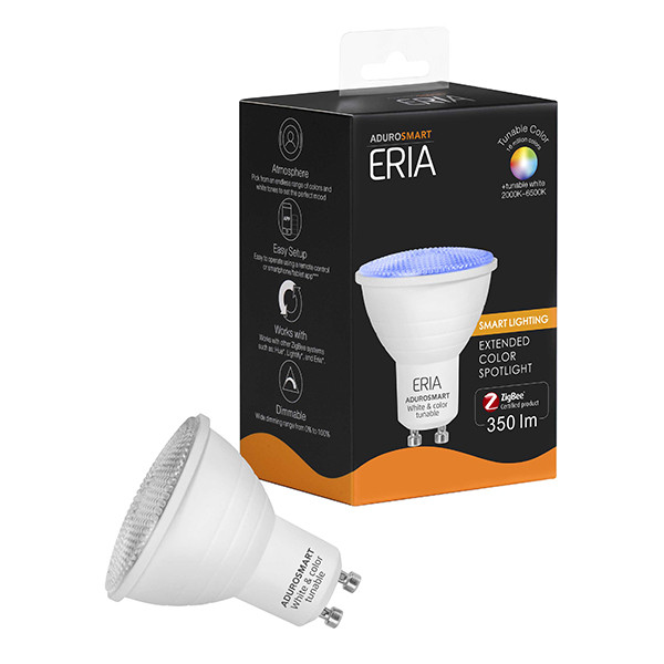 AduroSmart Zigbee smart spot GU10 | Tunable colour | 1 stuk | 6W | RGB + 2200-6500K  LAD00014 - 1