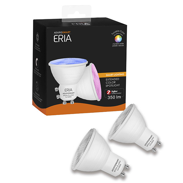 AduroSmart Zigbee smart spots GU10 | Tunable colour | 2 stuks | 6W | RGB + 2200-6500K  LAD00015 - 1