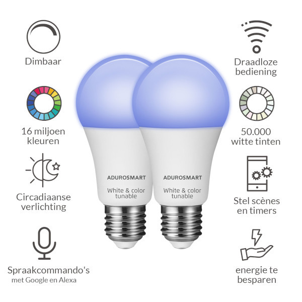 AduroSmart Zigbee starterset E27 | Tunable colour | 2 lampen en 1 bridge  LAD00001 - 5