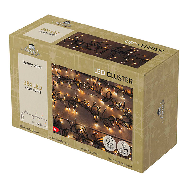 Clusterverlichting 2.4 meter | Luxury Color | 384 lampjes LCO00686 - 2