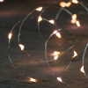 Draadverlichting op batterijen | 2 meter | Warm wit | 40 leds | Zilver
