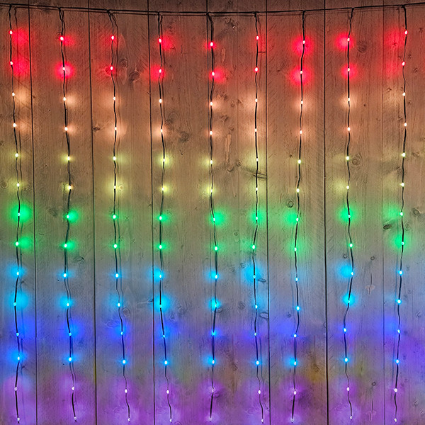 Gordijnverlichting 300 x 140 cm | Multicolor | 280 lampjes LCO00506 - 1