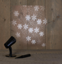 Anna Collection Kerst projector | Sneeuwvlok met sneeuw | Geschikt voor buiten  LCO00099