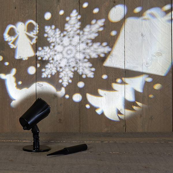 Anna Collection Kerst projector op timer | Kerstfiguren | IP44 | Zwart  LCO00171 - 1