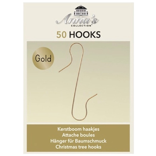 Kerstbalhaakjes | 50 stuks | Goud LCO00144 - 1