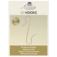 Kerstbalhaakjes | 50 stuks | Goud LCO00144