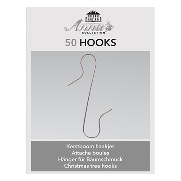 Kerstbalhaakjes | 50 stuks | Zilver LCO00143 - 1