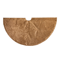 Kerstboomrok | Ø 120 cm | Fluweel Goud LCO00839