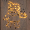 Kerstfiguur | Kerstman zwaaiend | 60 x 50 cm | Extra warm wit | Geschikt voor buiten LCO00948 - 1