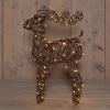 Kerstfiguur hert op batterijen | 37 cm | Extra warm wit | 100 lampjes | Natural LCO00754 - 1