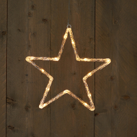 Anna Collection Kerstfiguur ster op batterijen | 30 cm | 13 leds | Warm Wit  LCO00084