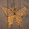 Kerstfiguur vlinder met verlichting | 40 x 32 cm | Extra warm wit | Flash effect | 400 lampjes LCO00800 - 1