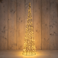 Kerstkegel | 100 x 25 cm | Extra warm wit | 600 lampjes | Flash effect LCO00796