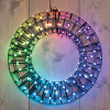 Kerstkrans Ø 36 cm | RGB | 140 lampjes | Zwart LCO00742 - 1