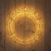 Kerstkrans Ø 70 cm | Extra warm wit  | 2400 lampjes | Flash effect | Zwart LCO00781 - 1