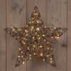 Kerstster hangend op batterijen | Ø 40 cm | Extra warm wit | 100 lampjes | Natural LCO00750 - 1