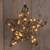 Kerstster hangend op batterijen | 30 cm | Extra warm wit | 40 lampjes | Natural | Luca Lighting LCO00749 - 1