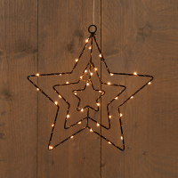 Anna Collection Kerstster hangend op batterijen | 36 cm | Extra Warm Wit | 38 lampjes  LCO00091