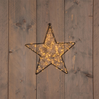 Kerstster hangend op batterijen | 36 cm | Warm Wit | 160 lampjes LCO00508