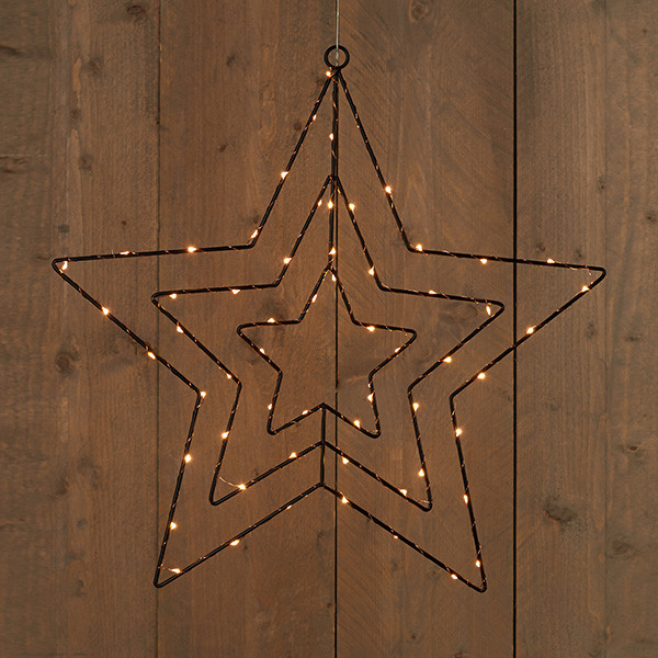 Anna Collection Kerstster hangend op batterijen | 56 cm | Warm Wit | 60 lampjes  LCO00092 - 1