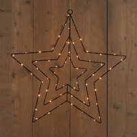 Anna Collection Kerstster hangend op batterijen | 56 cm | Warm Wit | 60 lampjes  LCO00092