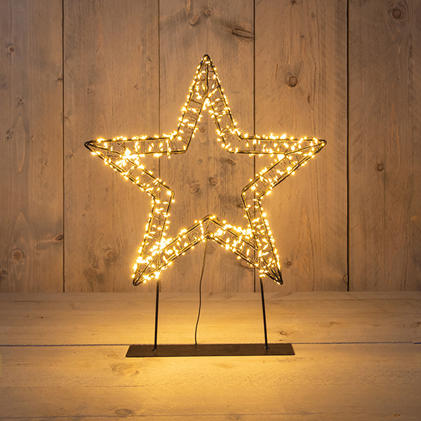 Kerstster op voet | 36 cm | Extra warm wit | 800 lampjes | Flash effect LCO00775 - 1