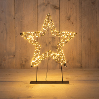 Kerstster op voet | 36 cm | Extra warm wit | 800 lampjes | Flash effect LCO00775