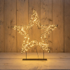 Kerstster op voet | 56 cm | Extra warm wit | 1200 lampjes | Flash effect LCO00776 - 1