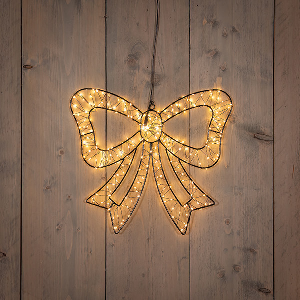 Kerststrik met verlichting | 38 x 34 cm | Extra warm wit met flash effect | 278 lampjes LCO00806 - 1