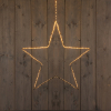 Kerstverlichting ster | 56 cm | 300 lampjes | Extra warm wit | IP44 | Zwart LCO00772 - 1