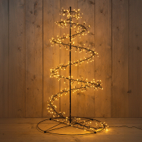 Anna Collection LED Kerstboom 120 cm | Clusterverlichting | Extra warm wit | 480 lampjes | Geschikt voor buiten  LCO00312
