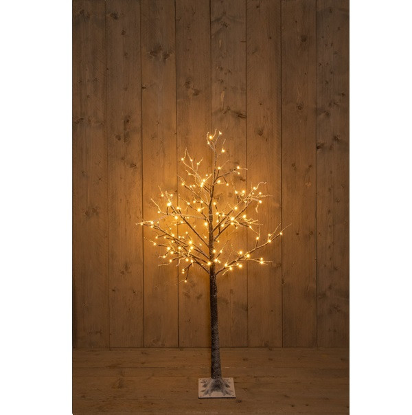 Anna Collection LED Kerstboom 130 cm | Berk met sneeuw | Extra warm wit | 120 lampjes | Geschikt voor buiten  LCO00474 - 1