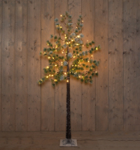 Anna Collection LED Kerstboom 180 cm | Denneboom met sneeuw | Extra warm wit | 96 lampjes | Geschikt voor buiten  LCO00473