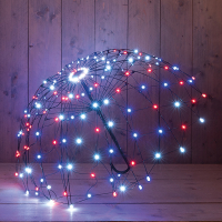 LED Paraplu | 105 x 66 cm | RGB | 160 lampjes | Geschikt voor buiten LCO00813