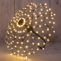 LED Paraplu | 55 x 46 cm | Extra warm wit met flash effect | 160 lampjes | Geschikt voor buiten LCO00808