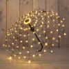 LED Paraplu | 85 x 53 cm | Extra warm wit met flash effect | 160 lampjes | Geschikt voor buiten LCO00809 - 1