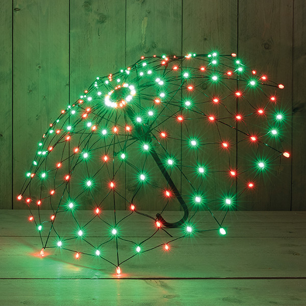 LED Paraplu | 85 x 53 cm | RGB | 160 lampjes | Geschikt voor buiten LCO00812 - 1