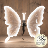 LED Vlinder | Bewegende vleugels | Spanwijdte 60 cm | Warm wit | Wit