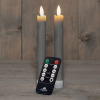 Led dinerkaars 18 cm | Taupe | 3D vlam | 2 stuks LCO00913 - 1