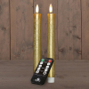 Led dinerkaars 23 cm | Goud | 3D Vlam | Oplaadbaar | 2 stuks LCO00937 - 1